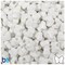 BeadTin Bright White Opaque 13mm Butterfly Plastic Pony Beads (250pcs)